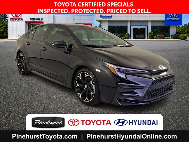 Black 2025 Toyota Corolla Sedan Front-Wheel Drive Continuously Variable Transmission