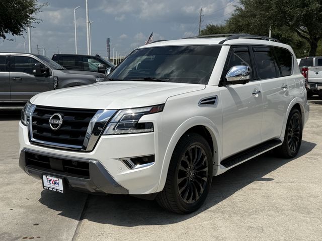 2024 Nissan Armada Platinum White at EAG Ford Navasota