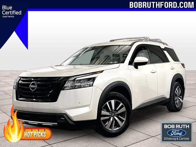 Pearl White Tricoat 2023 Nissan Pathfinder SUV / Crossover All-Wheel Drive 9-Speed Automatic