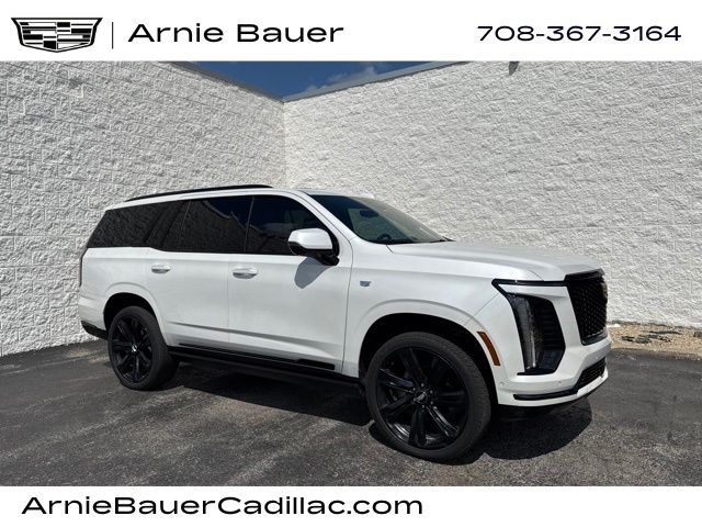 Crystal White Tricoat 2025 Cadillac Escalade SUV / Crossover Four-Wheel Drive Automatic