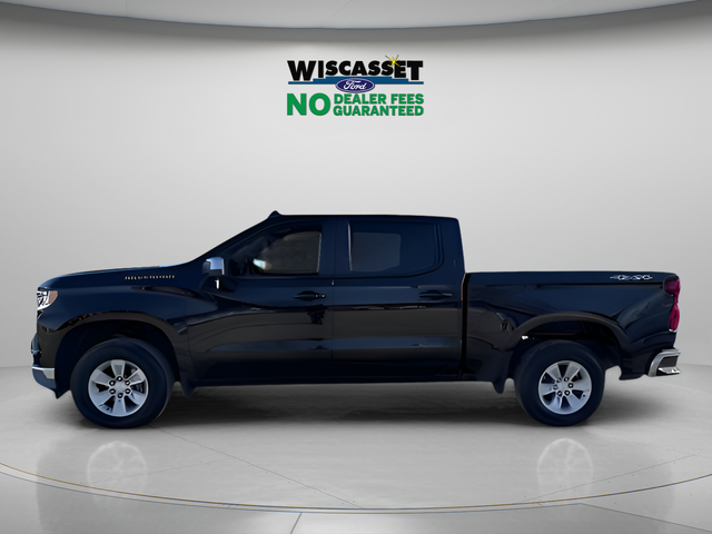 Black 2025 Chevrolet Silverado 1500 LT Crew Cab 4WD Pickup Truck Four-Wheel Drive Automatic