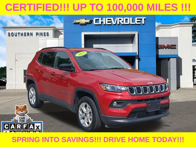 Red Hot Pearlcoat 2025 Jeep Compass Latitude 4WD SUV / Crossover Four-Wheel Drive 8-Speed Automatic