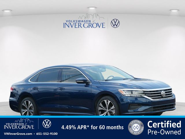 Tourmaline Blue Metallic 2021 Volkswagen Passat Sedan Front-Wheel Drive 6-Speed Automatic