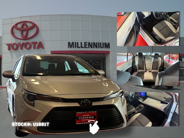 Classic Silver 2024 Toyota Corolla LE FWD Sedan Front-Wheel Drive Continuously Variable Transmission