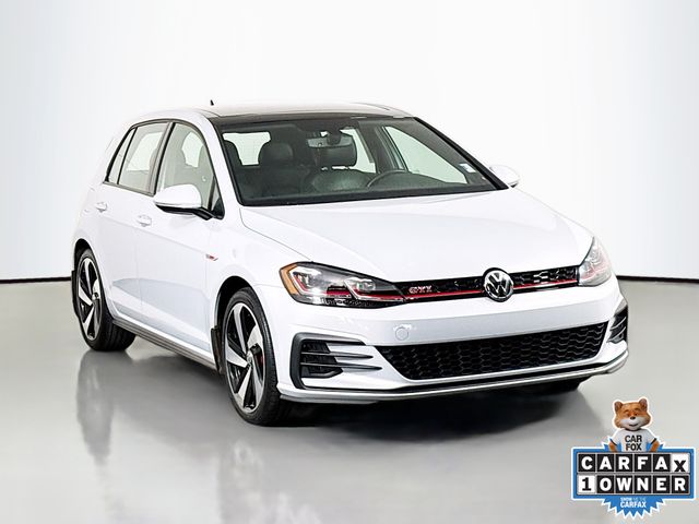White Silver 2020 Volkswagen Golf GTI 2.0T SE 4-Door FWD Hatchback Front-Wheel Drive 6-Speed Manual