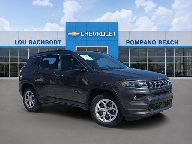 Gray Metallic 2024 Jeep Compass Latitude 4WD SUV / Crossover Four-Wheel Drive 8-Speed Automatic