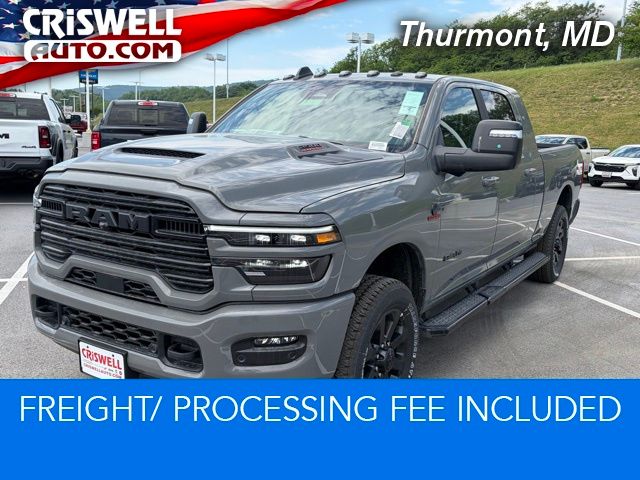 Ceramic Gray Clearcoat 2026 RAM 2500 Laramie Mega Cab 4WD Pickup Truck Four-Wheel Drive 8-Speed Automatic