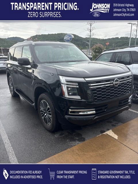 Super Black 2025 Nissan Armada SUV / Crossover Four-Wheel Drive 9-Speed Automatic