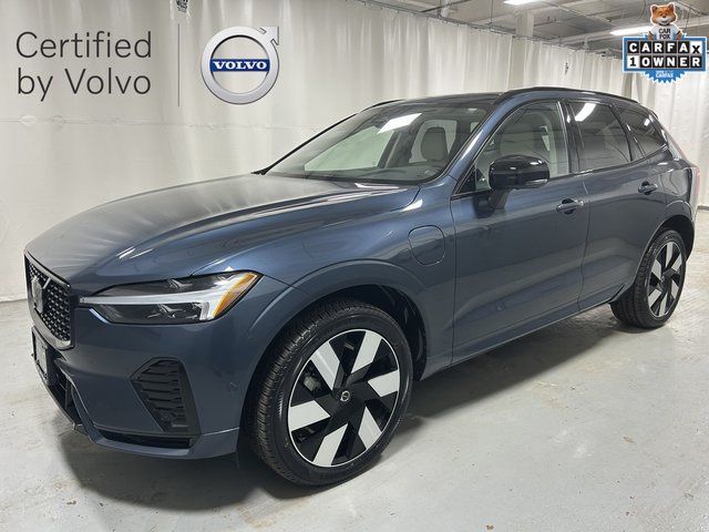 Denim Blue Metallic 2025 Volvo XC60 Recharge T8 Plus Dark Theme eAWD SUV / Crossover All-Wheel Drive Automatic