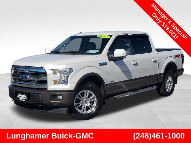 White 2017 Ford F-150 Pickup Truck Four-Wheel Drive Automatic