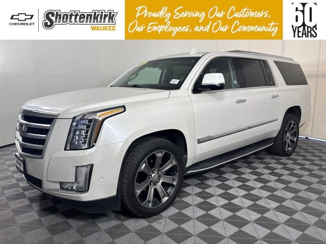 Crystal White Tricoat 2017 Cadillac Escalade ESV SUV / Crossover Four-Wheel Drive 8-Speed Automatic