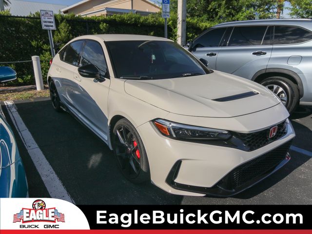 White 2023 Honda Civic Type R FWD Hatchback Front-Wheel Drive 6-Speed Manual