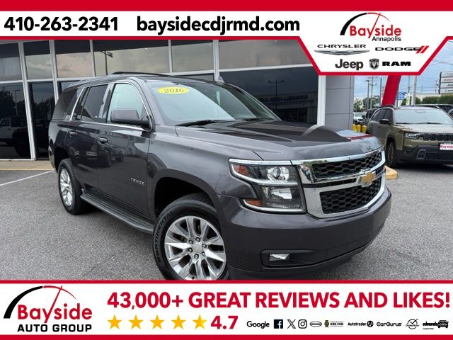 Gray (Tungsten Metallic) 2016 Chevrolet Tahoe SUV / Crossover Four-Wheel Drive 6-Speed Automatic Overdrive