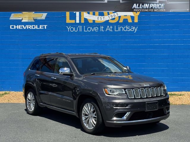 Gray (Granite Crystal Metallic Clearcoat) 2018 Jeep Grand Cherokee Summit 4WD SUV / Crossover Four-Wheel Drive 8-Speed Automatic