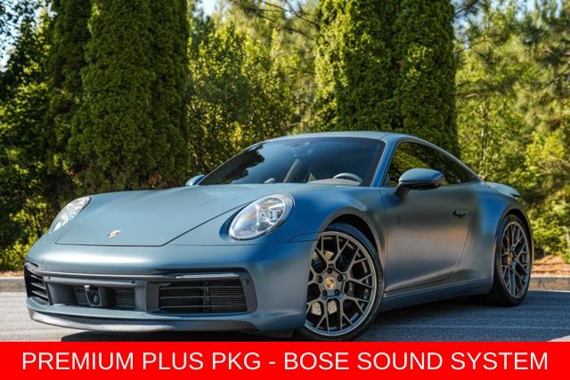 Green 2020 Porsche 911 Coupe All-Wheel Drive