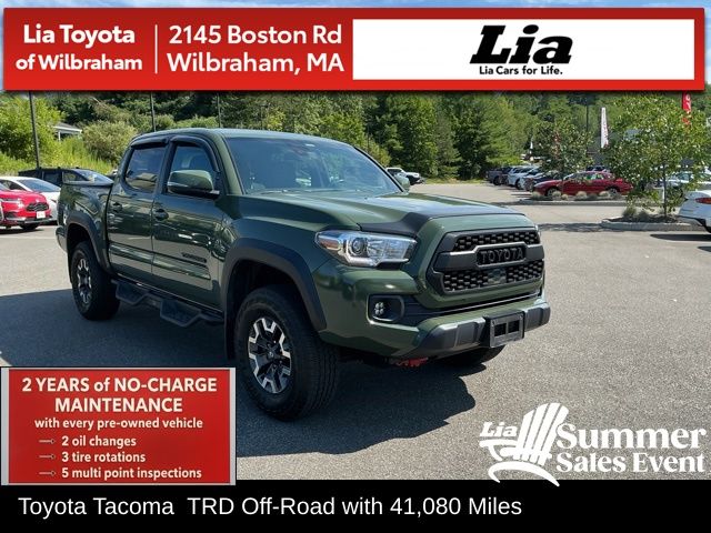 Army Green 2021 Toyota Tacoma Pickup Truck Four-Wheel Drive 6-Speed Automatic