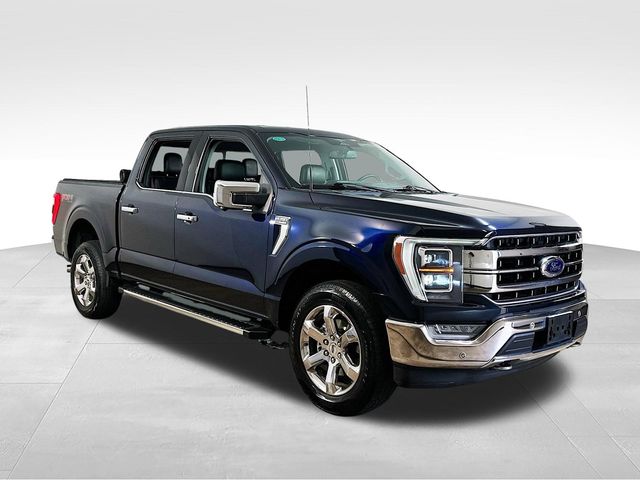 Blue Metallic 2023 Ford F-150 Lariat SuperCrew 4WD Pickup Truck Four-Wheel Drive Automatic