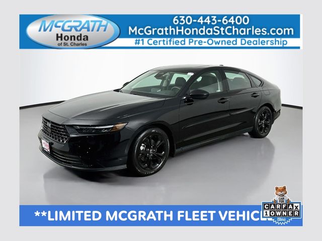 Crystal Black Pearl 2025 Honda Accord Sedan Front-Wheel Drive Continuously Variable Transmission