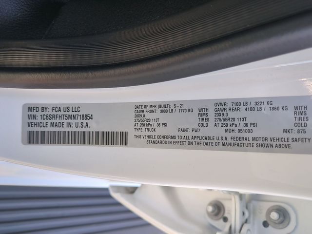 used 2021 Ram 1500 car, priced at $38,991