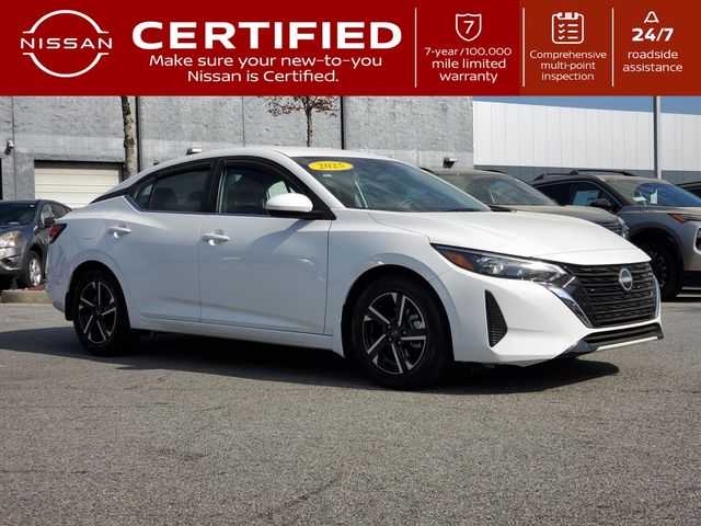 White (Fresh Powder) 2025 Nissan Sentra SV FWD Sedan Front-Wheel Drive Continuously Variable Transmission