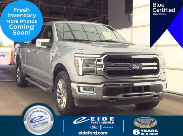 Iconic Silver Metallic 2024 Ford F-150 Pickup Truck Four-Wheel Drive Automatic