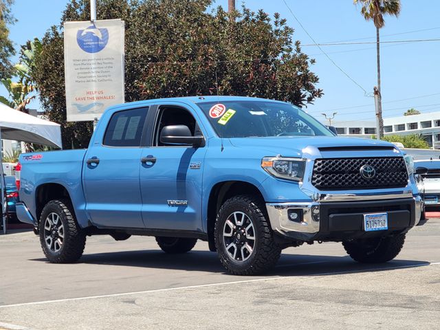 Cavalry Blue 2018 Toyota Tundra Pickup Truck Four-Wheel Drive 6-Speed Automatic Overdrive
