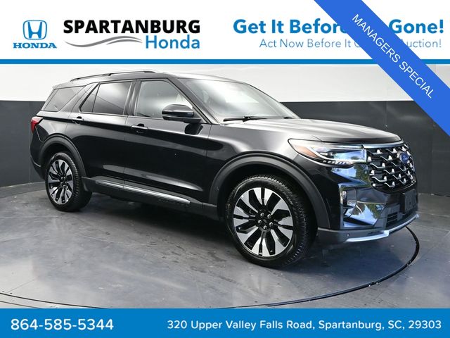 Black Metallic 2025 Ford Explorer SUV / Crossover All-Wheel Drive Automatic