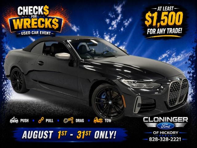 Black Sapphire Metallic 2023 BMW 4 Series Convertible Rear-Wheel Drive 8-Speed Automatic