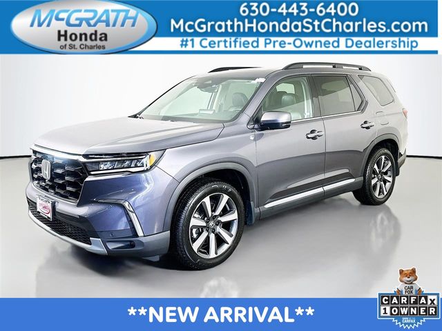 Gray (Modern Steel Metallic) 2024 Honda Pilot Touring AWD SUV / Crossover All-Wheel Drive Automatic