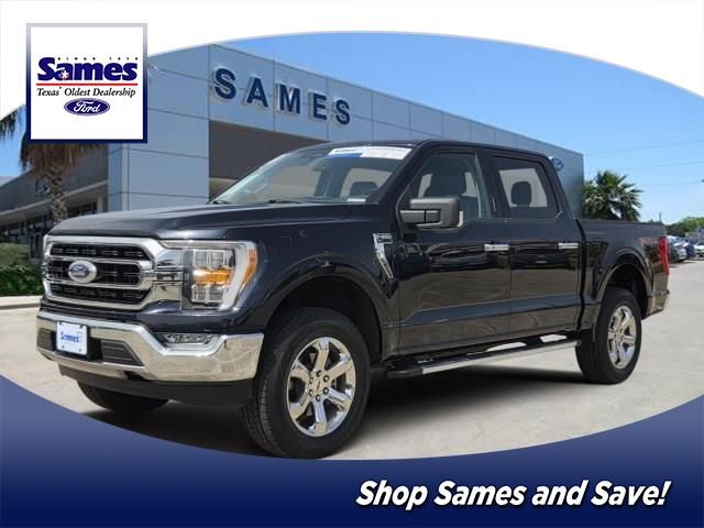 Blue Metallic 2021 Ford F-150 Pickup Truck Four-Wheel Drive Automatic