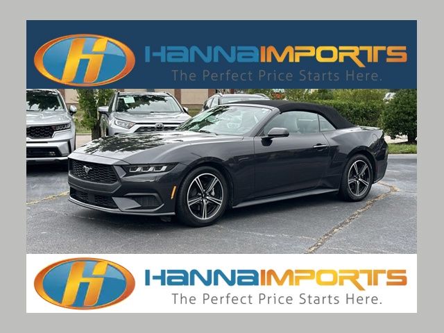Gray Metallic 2024 Ford Mustang Convertible Rear-Wheel Drive Automatic