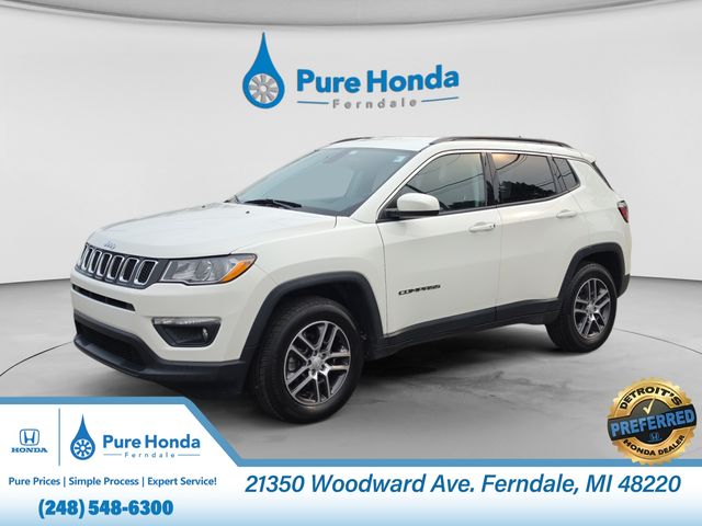 White Clearcoat 2020 Jeep Compass SUV / Crossover Four-Wheel Drive 9-Speed Automatic