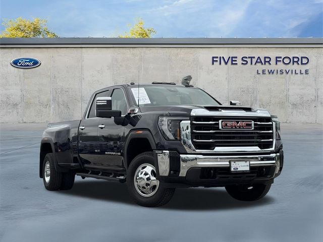 Titanium Rush Metallic 2025 GMC Sierra 3500HD SLT Crew Cab 4WD Pickup Truck Four-Wheel Drive Automatic