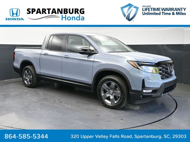 Sonic Gray Pearl 2025 Honda Ridgeline Pickup Truck All-Wheel Drive 9-Speed Automatic