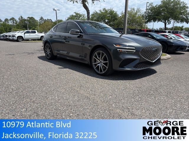 Gray 2025 Genesis G70 2.5T Standard RWD Sedan Rear-Wheel Drive 8-Speed Automatic