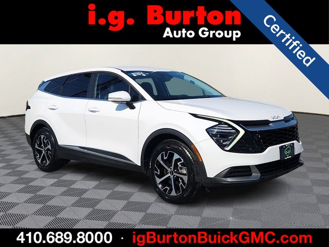 White Pearl 2024 Kia Sportage EX FWD SUV / Crossover Front-Wheel Drive 8-Speed Automatic