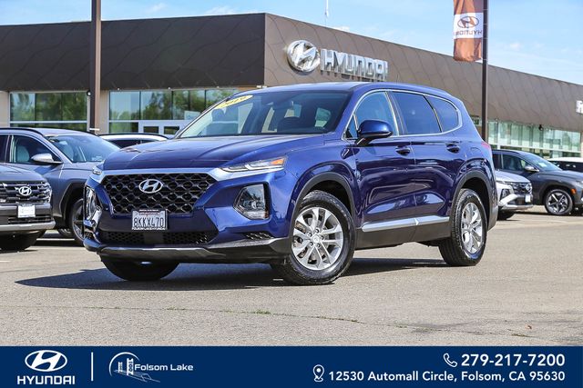 Stormy Blue 2019 Hyundai Santa Fe 2.4L SE AWD SUV / Crossover All-Wheel Drive 8-Speed Automatic