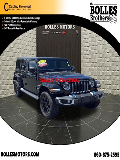 Black Clearcoat 2023 Jeep Wrangler 4xe SUV / Crossover Four-Wheel Drive 8-Speed Automatic