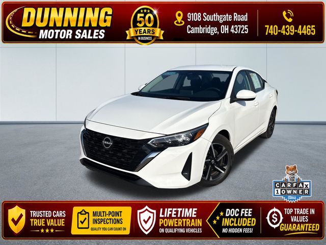 White (Fresh Powder) 2024 Nissan Sentra Sedan Front-Wheel Drive Continuously Variable Transmission