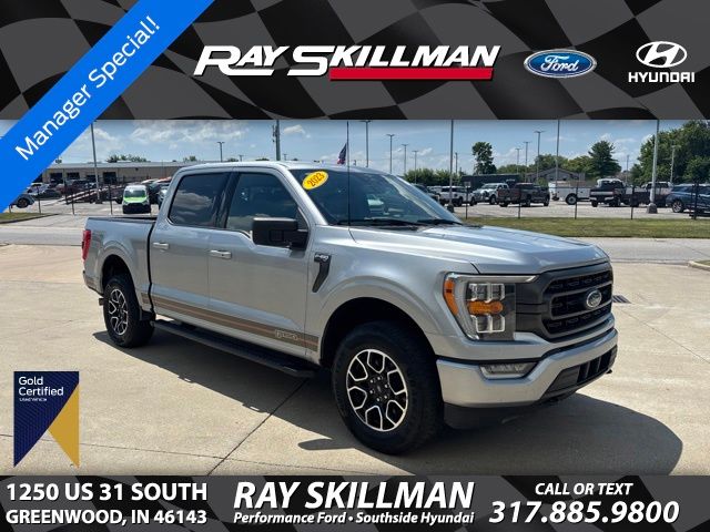 Silver Metallic 2023 Ford F-150 Pickup Truck Four-Wheel Drive Automatic