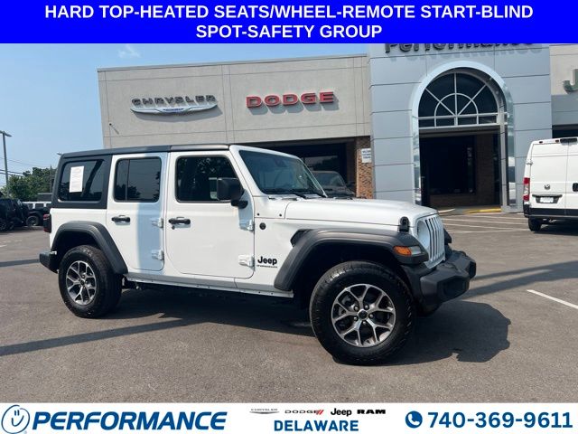 Bright White Clearcoat 2024 Jeep Wrangler SUV / Crossover Four-Wheel Drive 8-Speed Automatic