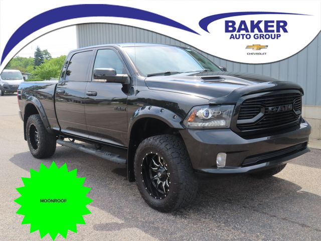 Brilliant Black Crystal Pearlcoat 2018 RAM 1500 Pickup Truck Four-Wheel Drive 8-Speed Automatic