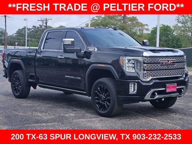 Black (Ebony Twilight Metallic) 2021 GMC Sierra 2500HD Denali Crew Cab 4WD Pickup Truck Four-Wheel Drive Automatic