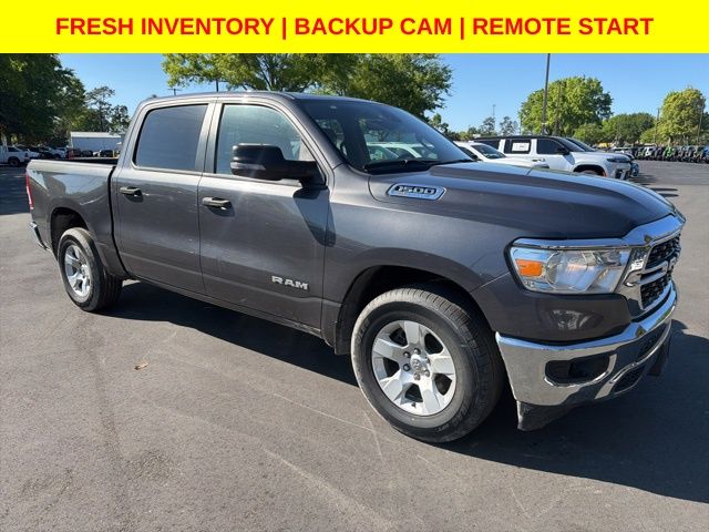 Gray (Granite Crystal Metallic Clearcoat) 2023 RAM 1500 Big Horn Crew Cab RWD Pickup Truck 4X2 8-Speed Automatic