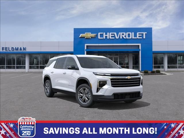 Summit White 2026 Chevrolet Traverse SUV / Crossover Four-Wheel Drive 8-Speed Automatic