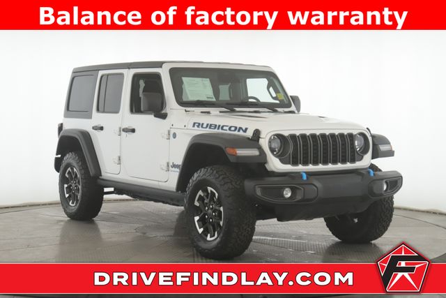 Bright White Clearcoat 2025 Jeep Wrangler 4xe Rubicon 4WD SUV / Crossover Four-Wheel Drive 8-Speed Automatic