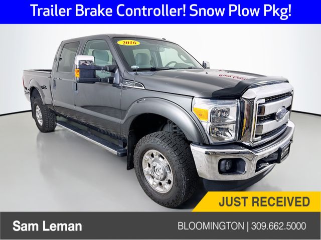 Gray (Magnetic) 2016 Ford F-250 Super Duty XLT Crew Cab 4WD Pickup Truck Four-Wheel Drive 6-Speed Automatic
