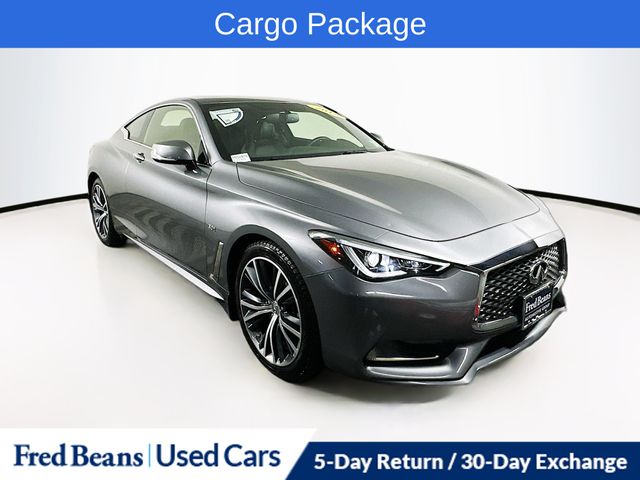 Gray (Graphite Shadow) 2018 INFINITI Q60 3.0t Luxe Coupe AWD Coupe All-Wheel Drive 7-Speed Automatic