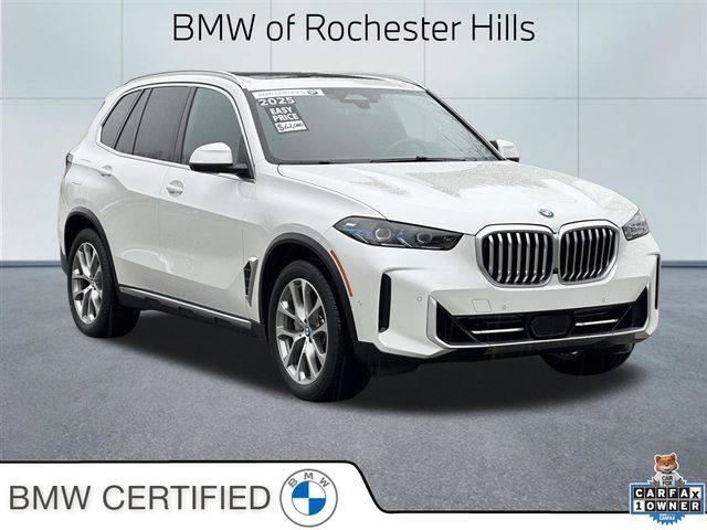 Mineral White Metallic 2025 BMW X5 xDrive40i AWD SUV / Crossover All-Wheel Drive 8-Speed Automatic