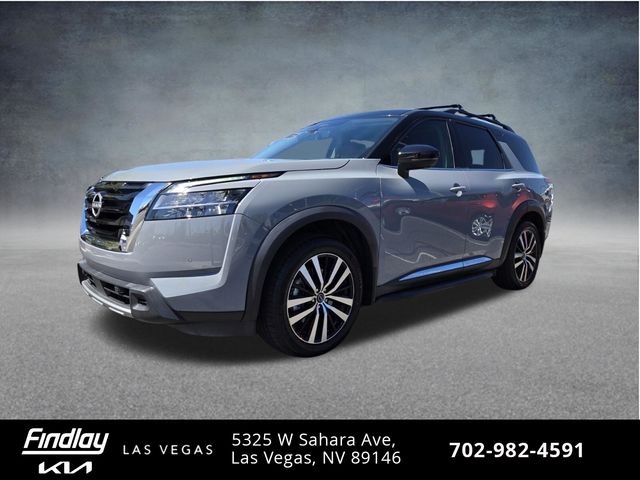 Solid Gray/Super Black 2023 Nissan Pathfinder SUV / Crossover Front-Wheel Drive 9-Speed Automatic